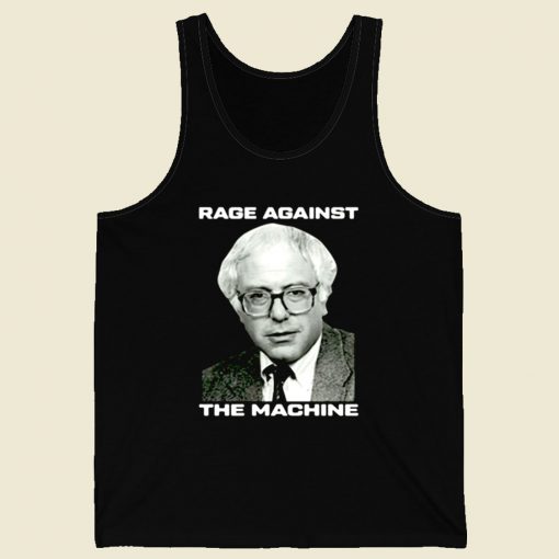 Rage Against Bernie Sanders 2020 Democrat Retro Mens Tank Top