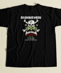 Rammstein 2020 Pandemic Covid 19 80s Mens T Shirt