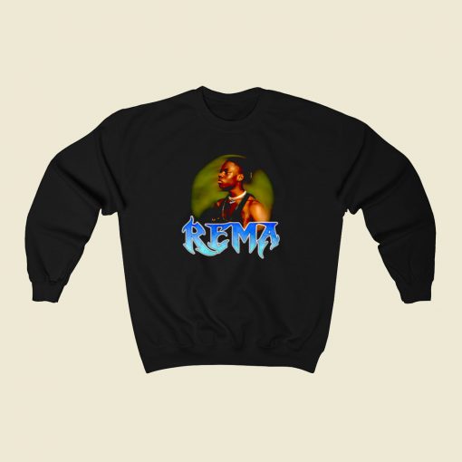 Rema Black Girl Rapper 80s Sweatshirt Style