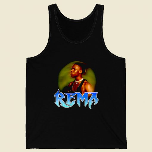 Rema Black Girl Rapper Retro Mens Tank Top