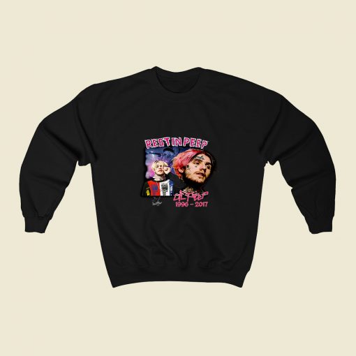 Rest In Lil Peep Memorial 80s Sweatshirt Style