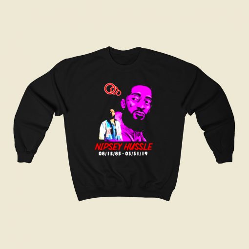 Rest In Peace Nipsey Hussle Thank You 80s Sweatshirt Style