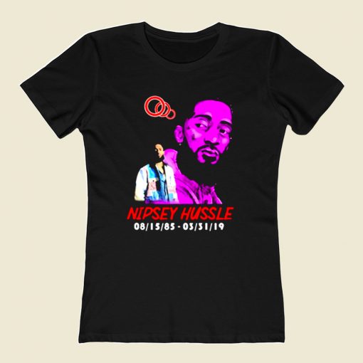 Rest In Peace Nipsey Hussle Thank You 80s Womens T shirt