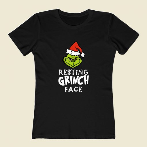 Resting Grinch Face Women T Shirt Style