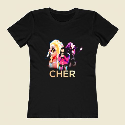 Retro Cher Tour 80s Womens T shirt