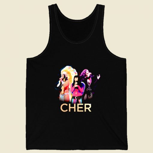 Retro Cher Tour Retro Mens Tank Top