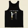 Rick And Archer Drink Wine Friend Retro Mens Tank Top