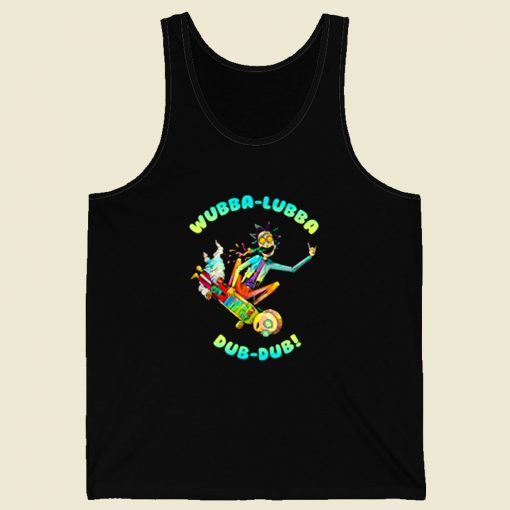 Rick And Morty Skate Retro Mens Tank Top