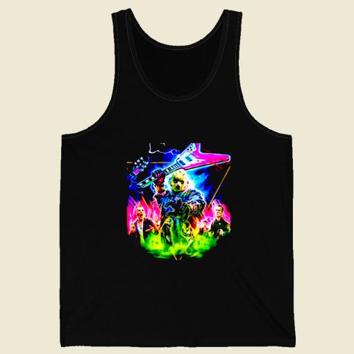 Riday The 13th Inspired Neon Jason Retro Mens Tank Top