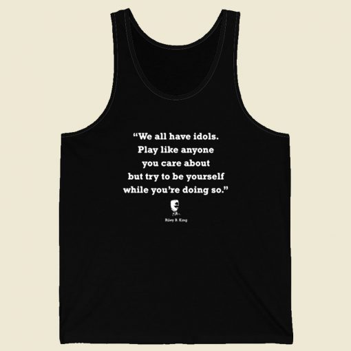 Riley B King We All Have Idols Retro Mens Tank Top