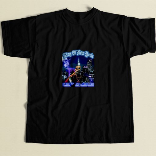 Rip Pop Smoke King Of New York 80s Mens T Shirt