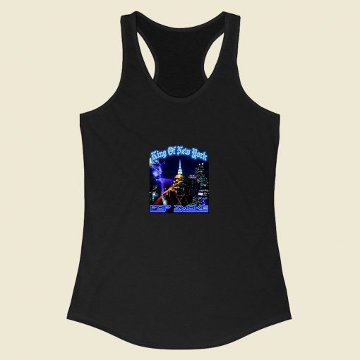 Rip Pop Smoke King Of New York Racerback Tank Top