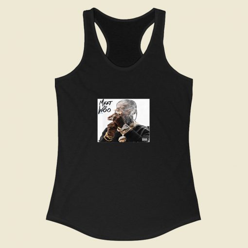 Rip Pop Smoke Meet To Woo Album Racerback Tank Top