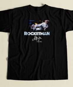 Rocketman Elton John Signature 80s Mens T Shirt