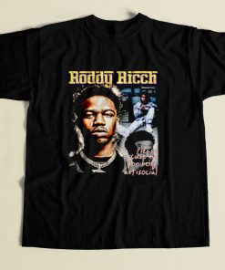 Roddy Ricch Being Anti Social 80s Mens T Shirt