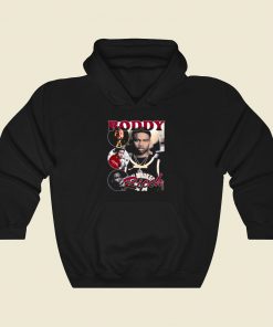 Roddy Ricch Black Rapper Photoshoot Cool Hoodie Fashion