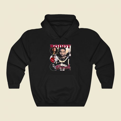 Roddy Ricch Black Rapper Photoshoot Cool Hoodie Fashion