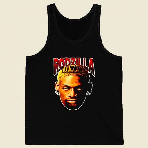 Rodzilla Dennis Rodman Retro Mens Tank Top