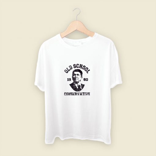 Ronald Reagan 1980 Conservative Mens T Shirt Streetwear