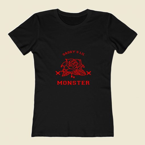 Roses Daddys Lil Monster 80s Womens T shirt