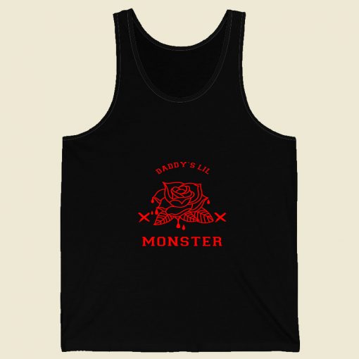 Roses Daddys Lil Monster Retro Mens Tank Top