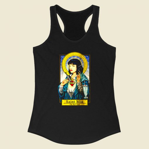 Saint Mia Wallace Pulp Fiction Racerback Tank Top