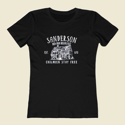 Sanderson Bed And Breakfast 80s Womens T shirt