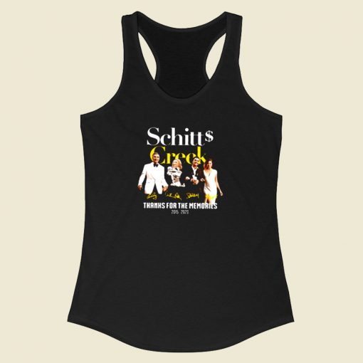 Schitt Creek Signature Thanks For The Memories Racerback Tank Top