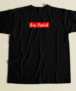 Schitts Creek Ew David Box Logo 80s Mens T Shirt