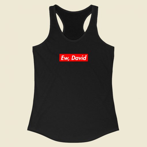 Schitts Creek Ew David Box Logo Racerback Tank Top