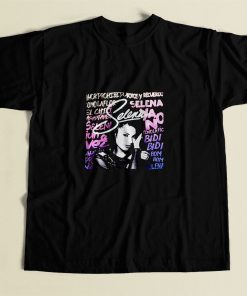 Selena Graffiti Songs 80s Mens T Shirt