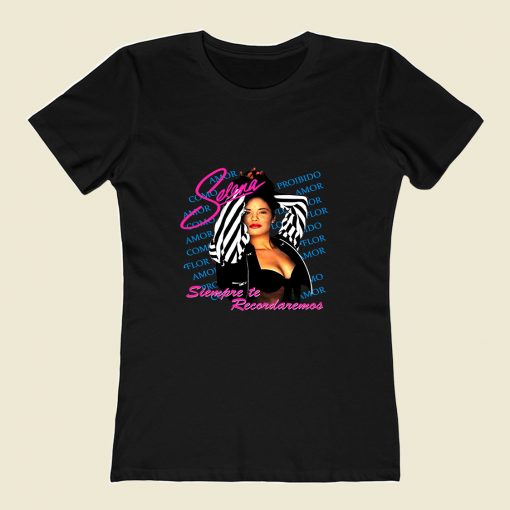 Selena Siempre 80s Womens T shirt