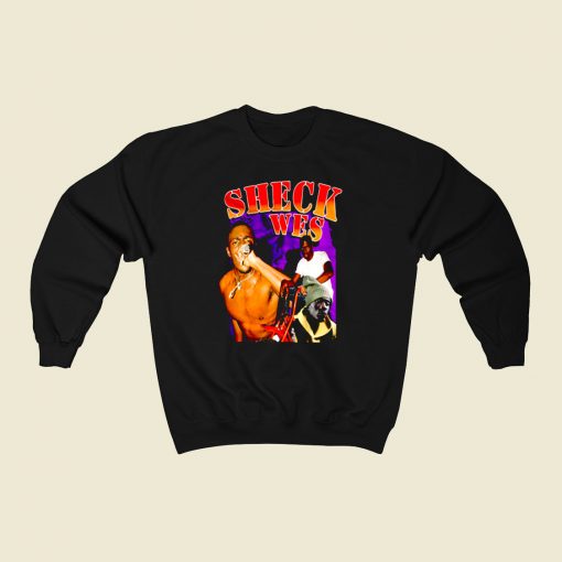 Sheck Wes American Rapper 80s Sweatshirt Style