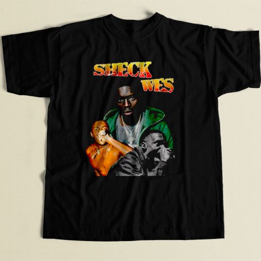 Sheck Wes Oldskool Hip Hop Rapper 80s Mens T Shirt