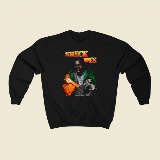 Sheck Wes Oldskool Hip Hop Rapper 80s Sweatshirt Style