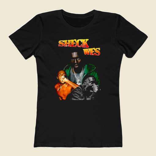 Sheck Wes Oldskool Hip Hop Rapper 80s Womens T shirt