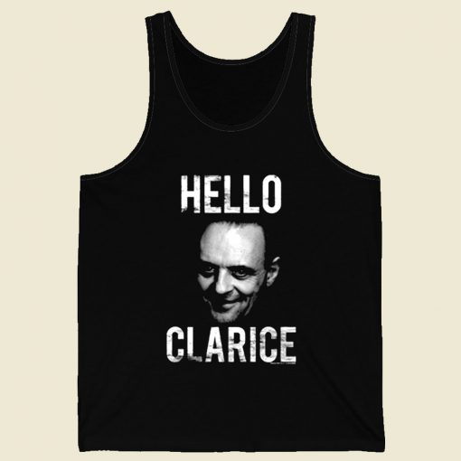 Silence Of The Lambs Hello Clarice Retro Mens Tank Top