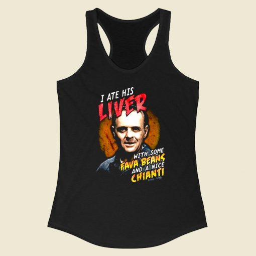 Silence Of The Lambs I His Ate Liver Racerback Tank Top