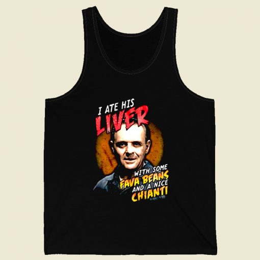 Silence Of The Lambs I His Ate Liver Retro Mens Tank Top