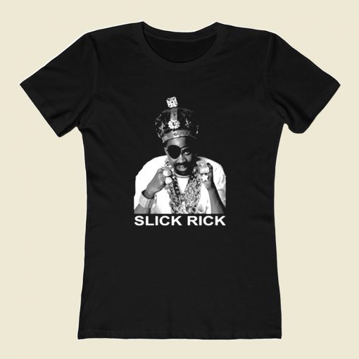 Slick Rick Oldskool Rapper 80s Womens T shirt