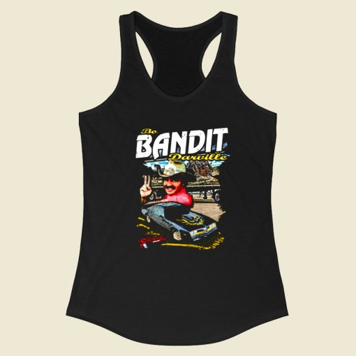 Smokey And The Bandit As Nascar Style Racerback Tank Top