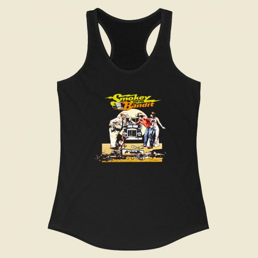 Smokey And The Bandit Old Movie Racerback Tank Top