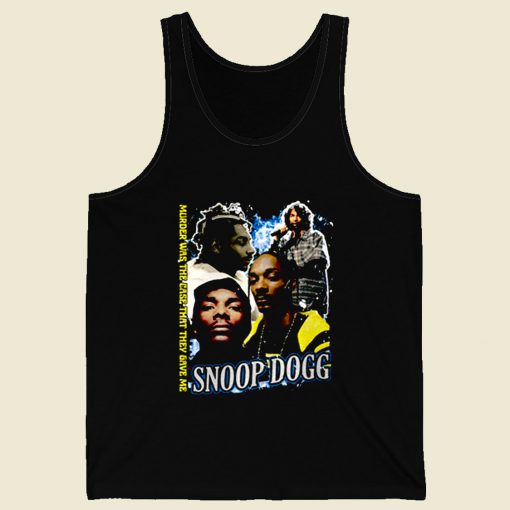 Snoop Dogg 90s Street Rapper Retro Mens Tank Top