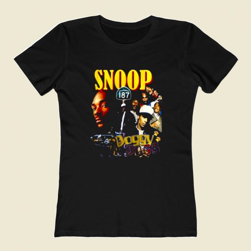 Snoop Dogg Doggy Hip Hop 80s Womens T shirt