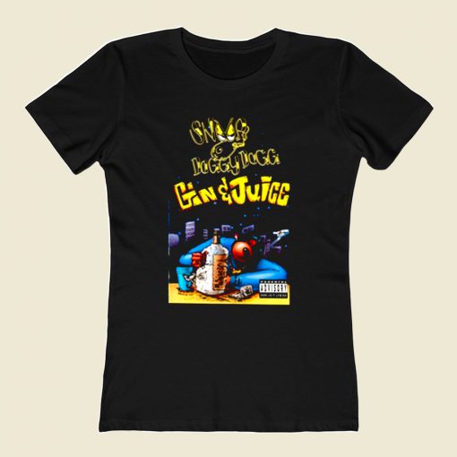 Snoop Dogg Gin And Juice 80s Womens T shirt