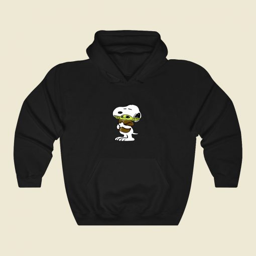 Snoopy Hugging Baby Yoda Star Wars Cool Hoodie Fashion