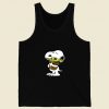 Snoopy Hugging Baby Yoda Star Wars Retro Mens Tank Top