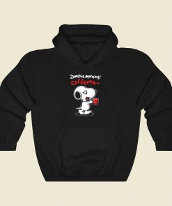 Snoopy Zombie Morning Coffee Cool Hoodie Fashion