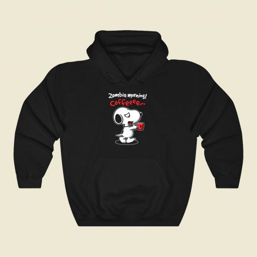 Snoopy Zombie Morning Coffee Cool Hoodie Fashion