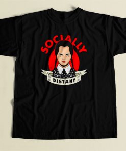 Socially Distant Girl 80s Mens T Shirt